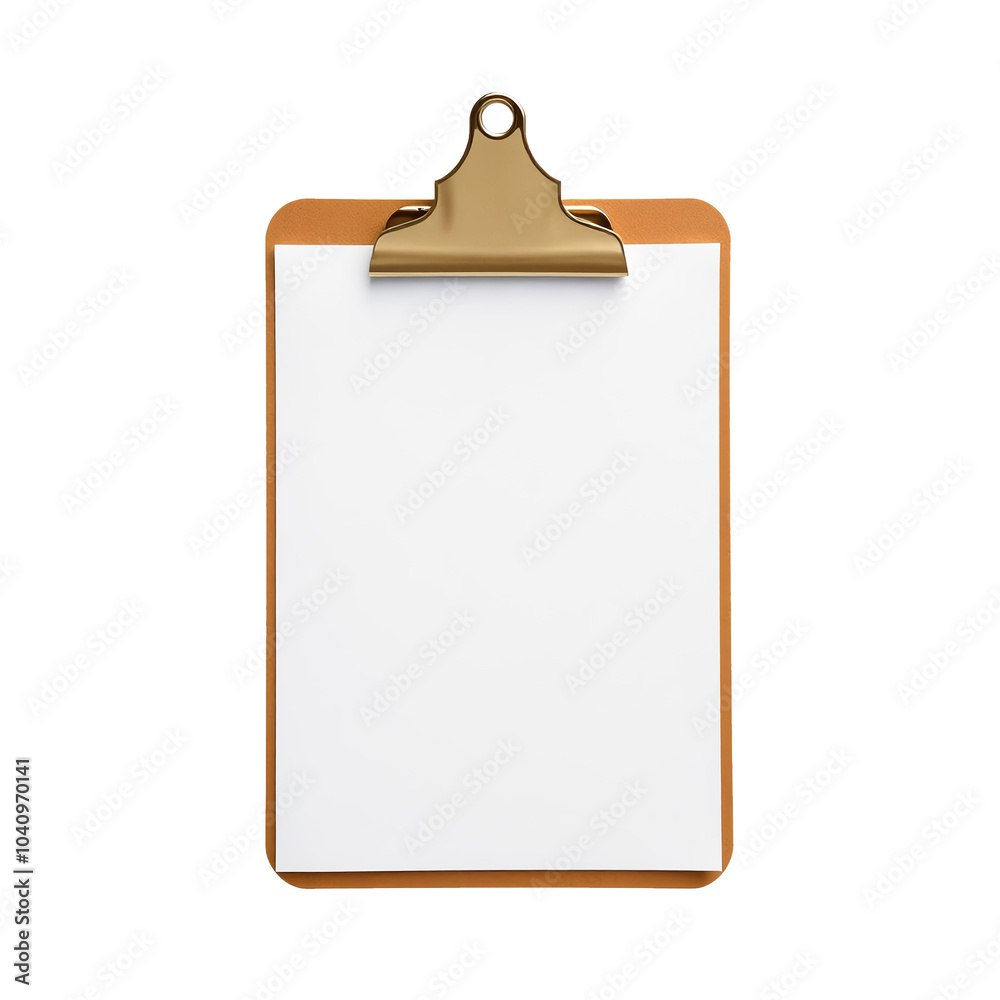 Blank Clipboard with Paper on transparent background Blank Clipboard with Paper on transparent background