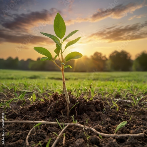 plant in the ground