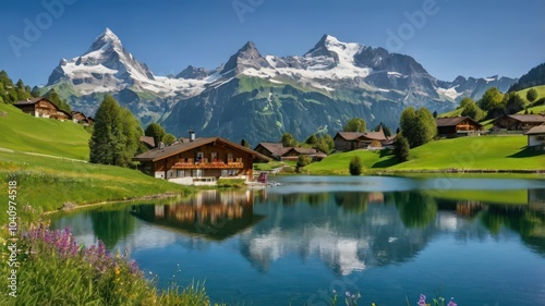lake in the mountains