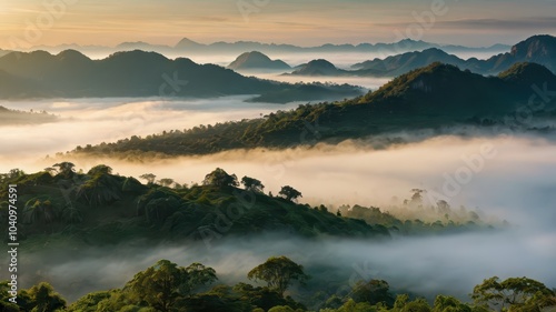 fog over the lake