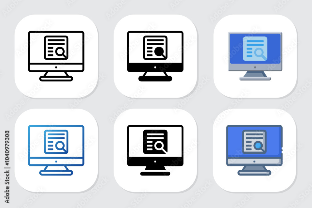 review icons with various design styles review icons with various design styles