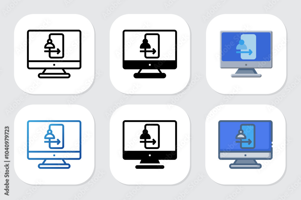 user login icons with various design styles user login icons with various design styles
