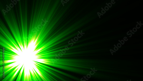 Shining Green Lights Dazzlingly Bright, Amazing and Luxury Lights, Widescreen 4K Resolution