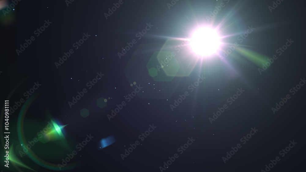White Flare Lights With Lens Flare, Widescreen 4K Resolution White Flare Lights With Lens Flare, Widescreen 4K Resolution