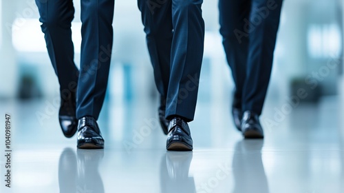 Three Men Walking in Formal Attire The Essence of Professionalism and Confidence