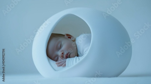  World Prematurity Day, sleeping baby in a cocoon