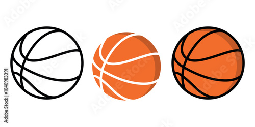 basketball icon collection
