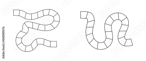 Minimalist Board Game Path Template