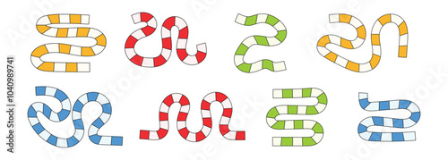 Playful Board Game Path Template