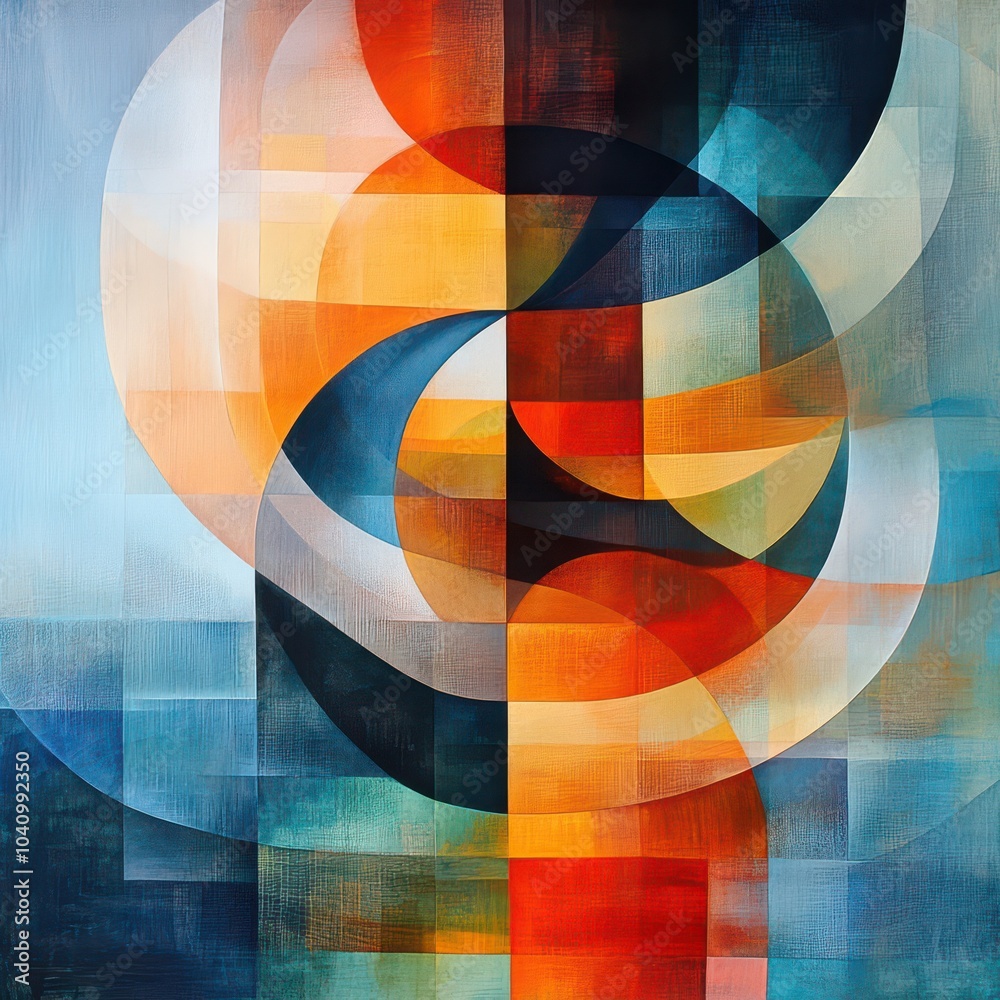 Obraz premium Abstract Geometric Painting