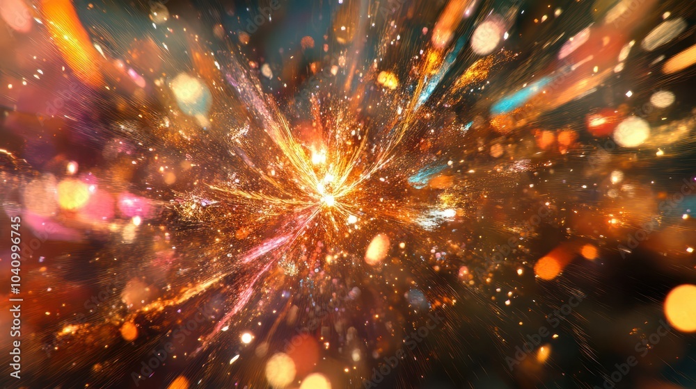 abstract fireworks background and space for text abstract fireworks background and space for text