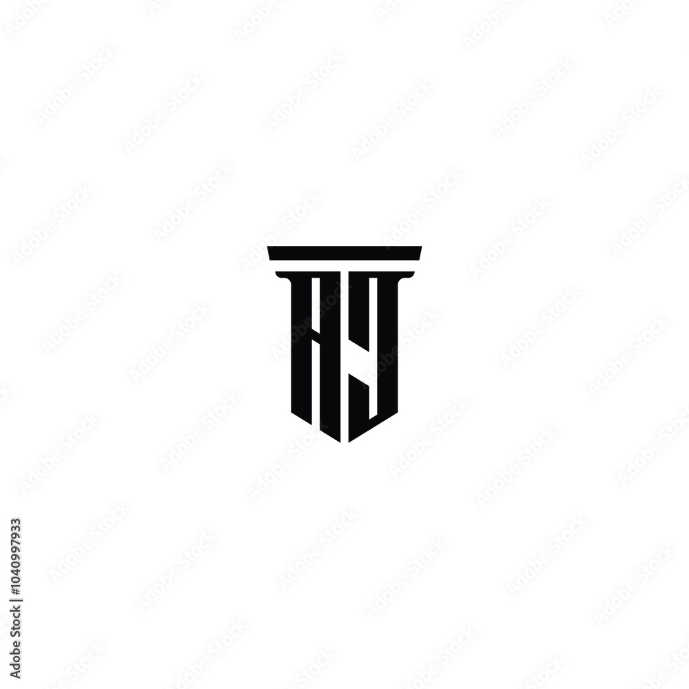 AJ monogram logo design letter text name symbol monochrome logotype alphabet character simple logo AJ monogram logo design letter text name symbol monochrome logotype alphabet character simple logo