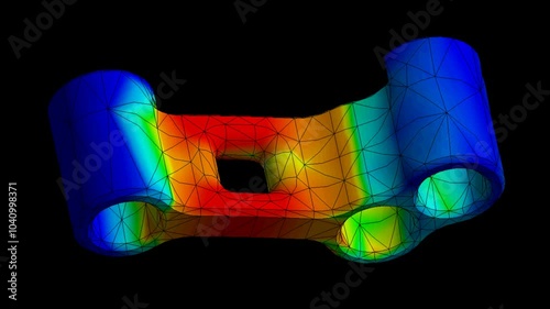 Mechanic simulation engineering - Stress and breakpoint analysis of Mechanical support under force and moment conditions