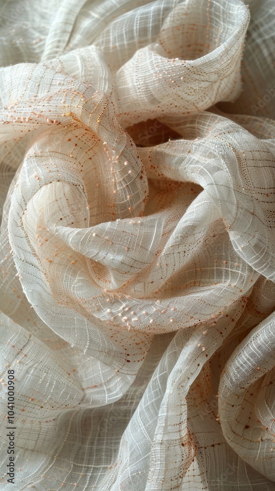 Soft White Fabric Texture with Delicate Pattern Soft White Fabric Texture with Delicate Pattern