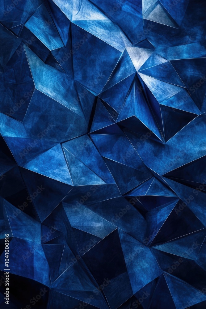Obraz premium Blue Abstract Background Triangles