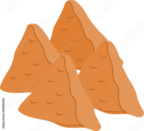 Samosas Indian street food