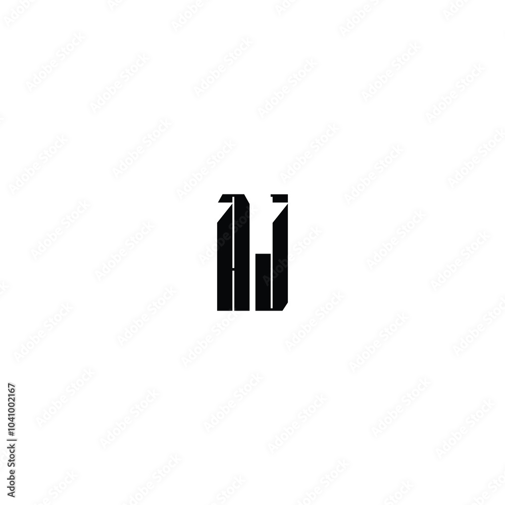 AJ monogram logo design letter text name symbol monochrome logotype alphabet character simple logo AJ monogram logo design letter text name symbol monochrome logotype alphabet character simple logo