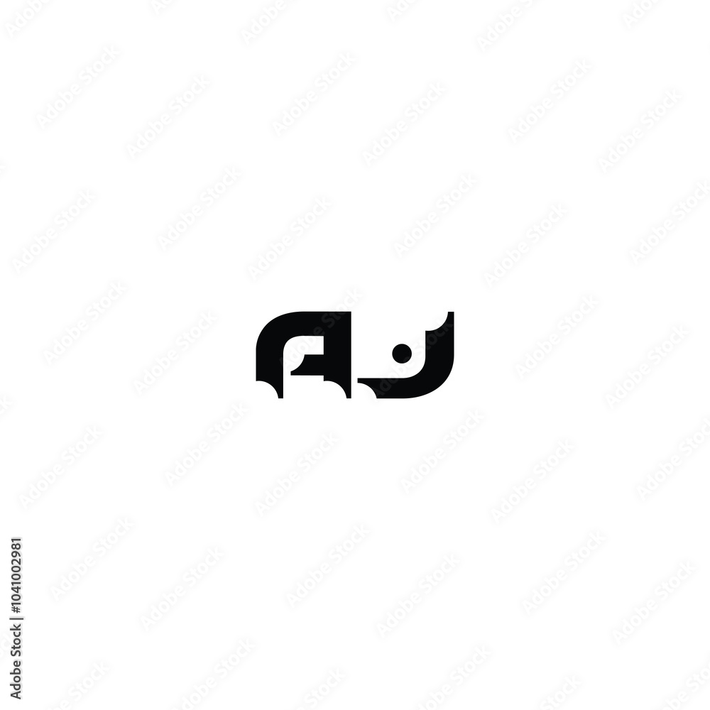 AJ monogram logo design letter text name symbol monochrome logotype alphabet character simple logo AJ monogram logo design letter text name symbol monochrome logotype alphabet character simple logo