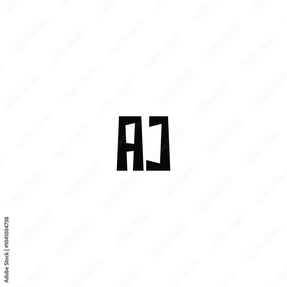AJ monogram logo design letter text name symbol monochrome logotype alphabet character simple logo AJ monogram logo design letter text name symbol monochrome logotype alphabet character simple logo