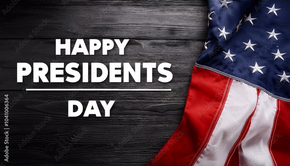 President Day Poster Design with US Flag President Day Poster Design with US Flag