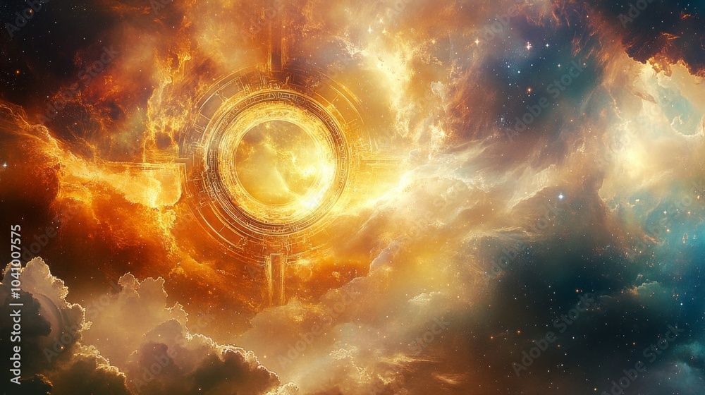 Fototapeta premium Create your own narrative with the available copy space in this celestial scene.