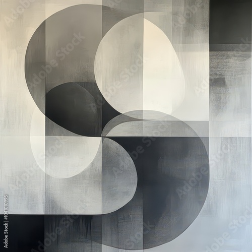 Abstract Grey Circles