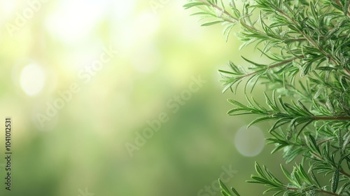 A close-up of green leaves against a soft, blurred background, evoking tranquility.