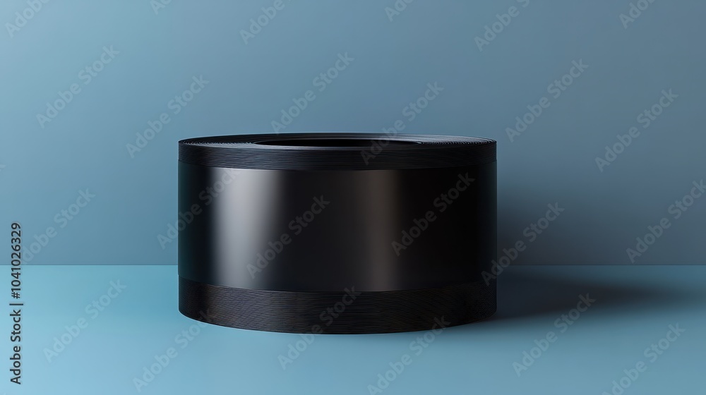 black tape roll on white background generative ai black tape roll on white background generative ai