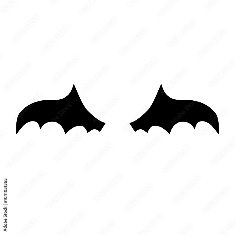Fototapeta premium Black Bat Wings 