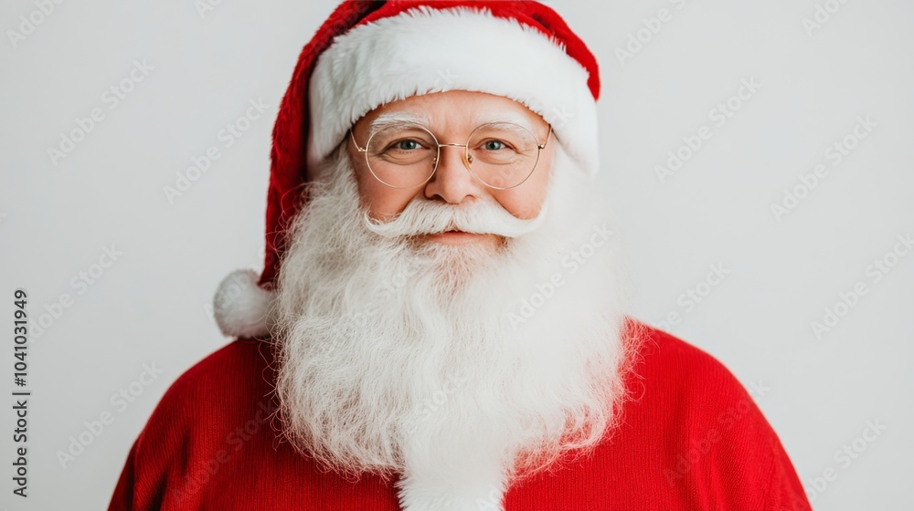 Santa Claus Portrait with White Beard and Red Suit Santa Claus Portrait with White Beard and Red Suit
