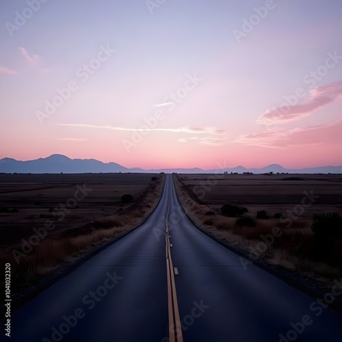 sunset over the highway, sunset over the road, dusk on the road, dusk wallpaper, background