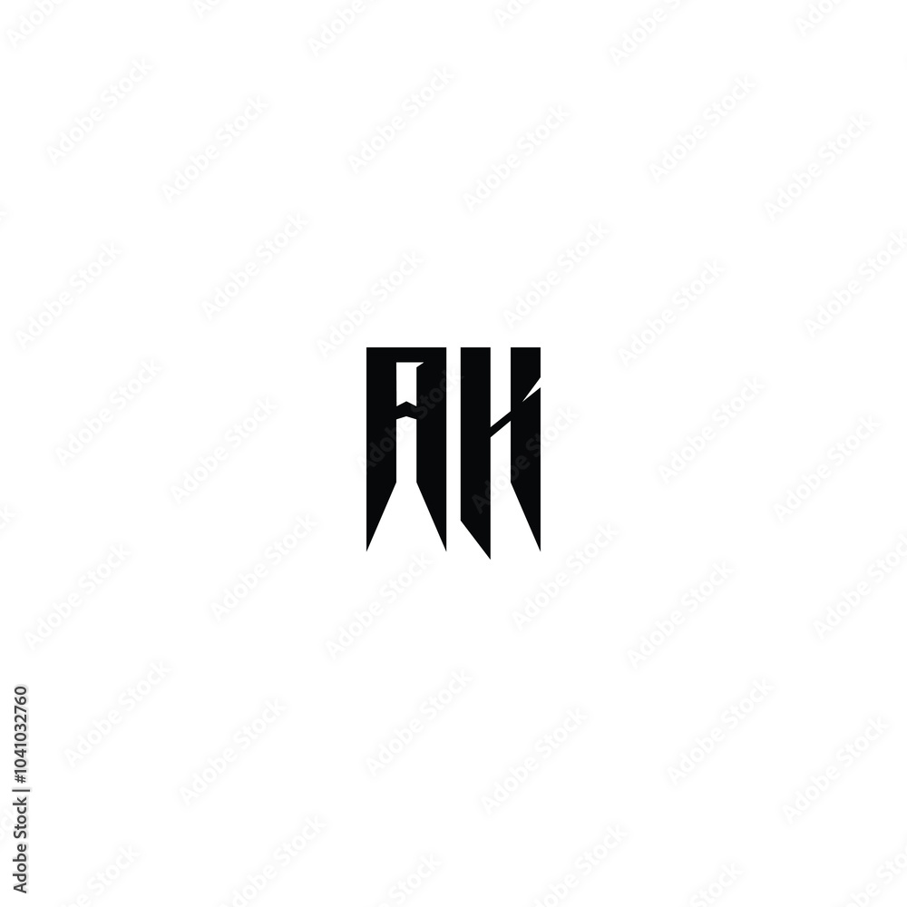 AK monogram logo design letter text name symbol monochrome logotype alphabet character simple logo AK monogram logo design letter text name symbol monochrome logotype alphabet character simple logo