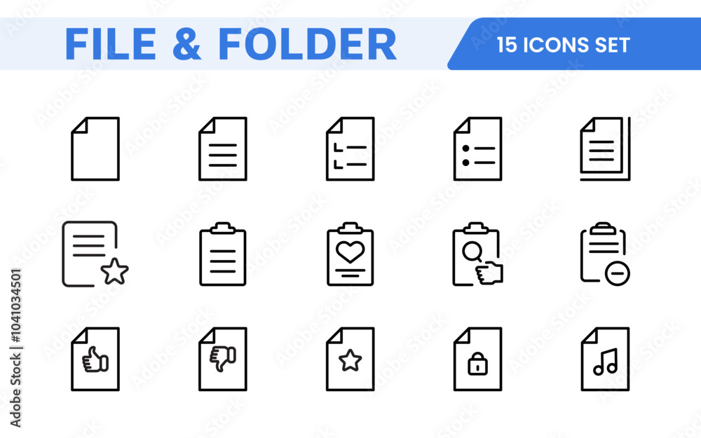 Document Management Icon Set. Streamlined icons for organizing, storing, and sharing files, perfect for productivity apps, cloud storage, and business workflows. Document Management Icon Set. Streamlined icons for organizing, storing, and sharing files, perfect for productivity apps, cloud storage, and business workflows.