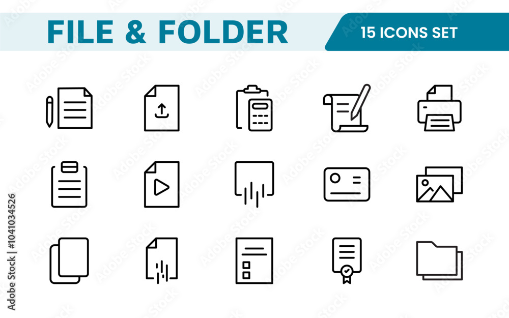 Document Management Icon Set. Streamlined icons for organizing, storing, and sharing files, perfect for productivity apps, cloud storage, and business workflows. Document Management Icon Set. Streamlined icons for organizing, storing, and sharing files, perfect for productivity apps, cloud storage, and business workflows.