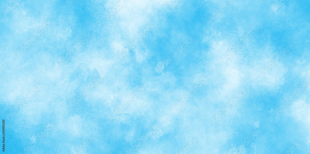Blue grunge texture with grainy watercolor stains, The summer is colorful clearing day Good weather with natural clouds, Abstract beautiful light blue cloudy sky clouds with stains. Blue grunge texture with grainy watercolor stains, The summer is colorful clearing day Good weather with natural clouds, Abstract beautiful light blue cloudy sky clouds with stains.