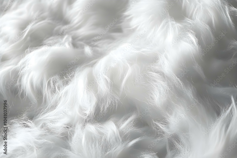 Soft and Fluffy White Texture Close-Up Soft and Fluffy White Texture Close-Up