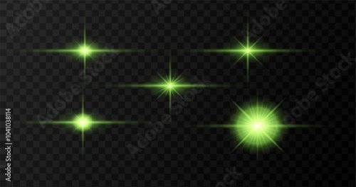 flash bright green color set