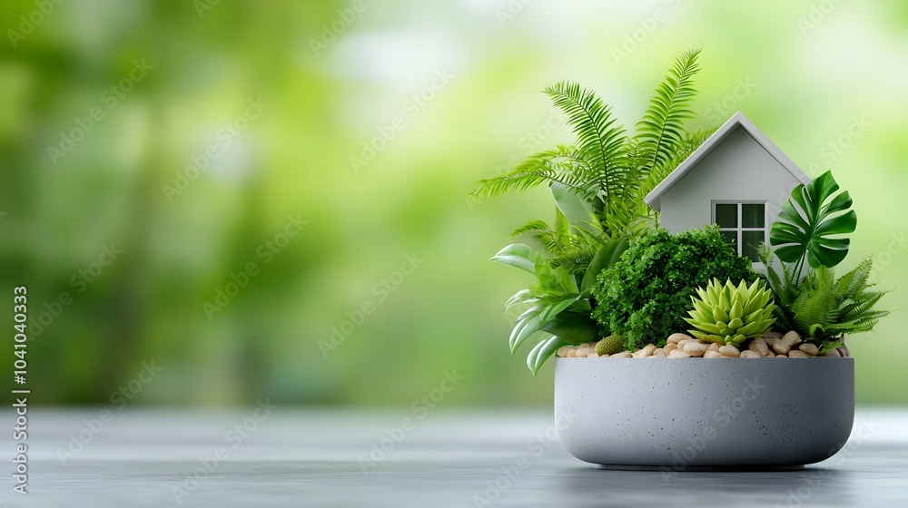 Fototapeta premium Cutting Edge Smart Home and Energy Efficient Living in a Modern Eco Friendly House with Renewable Technology and Automated Systems for a Clean Green Future