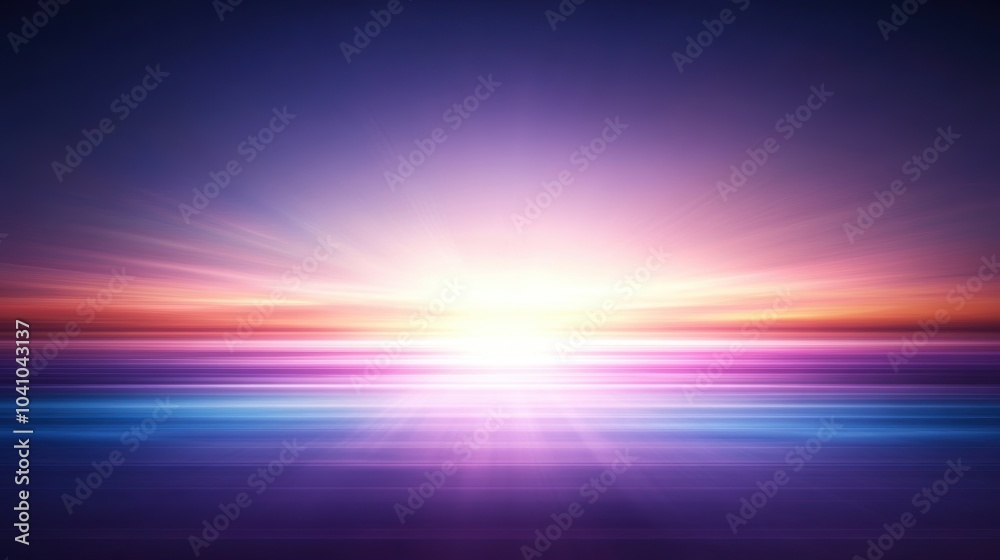 Abstract Sunset Horizon Background with Purple Blue and Pink Gradient Abstract Sunset Horizon Background with Purple Blue and Pink Gradient
