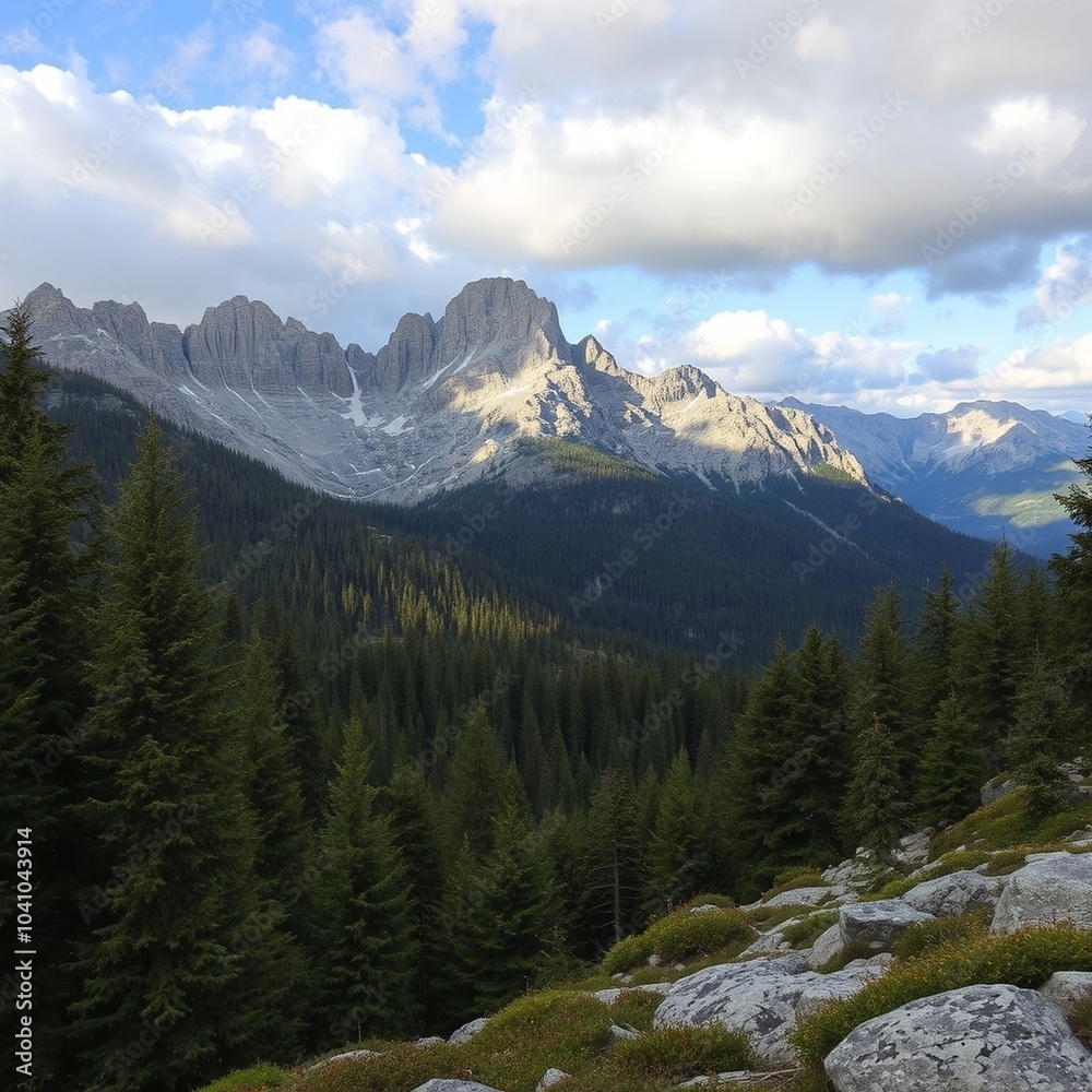 Fototapeta premium landscape in the mountains