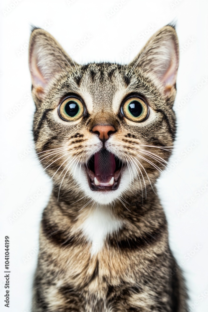Obraz premium Close-up of cat's mouth