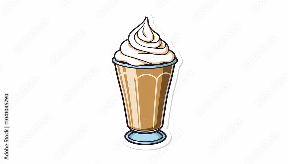 Cartoon Coffee Drink Sticker Cartoon Coffee Drink Sticker
