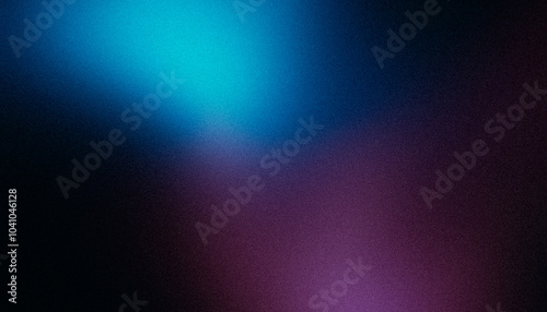 Magenta blue grainy background, dark wave color flow abstract noise texture poster, banner header cover backdrop design