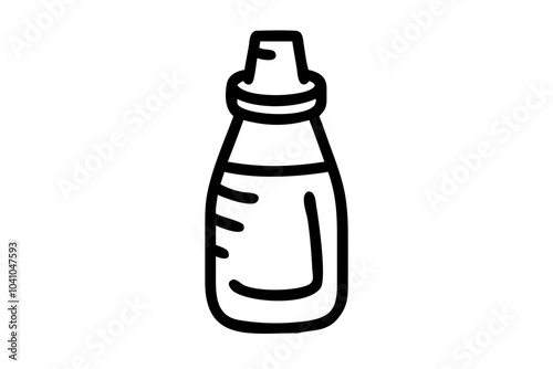 sauces bottle outline icon vector