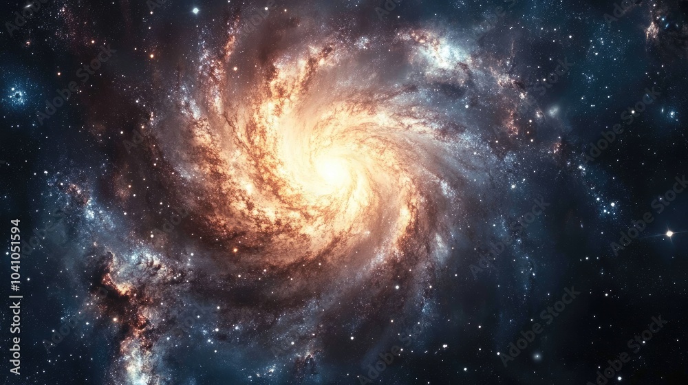 Dazzling galaxy with swirling nebulas and stars, glowing in deep space, evoking the infinite beauty and wonder of the cosmos Dazzling galaxy with swirling nebulas and stars, glowing in deep space, evoking the infinite beauty and wonder of the cosmos