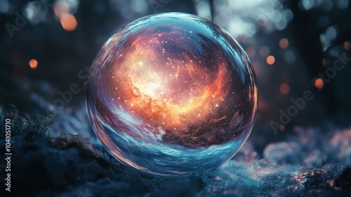 Cosmic Reflection in a Crystal Orb