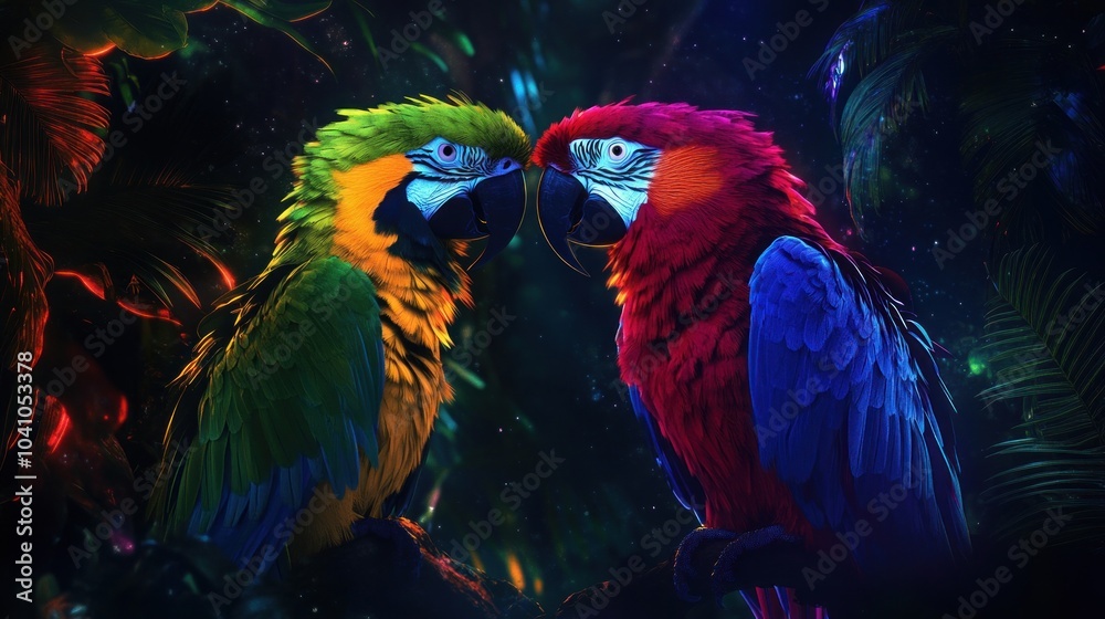 Fototapeta premium two parrots
