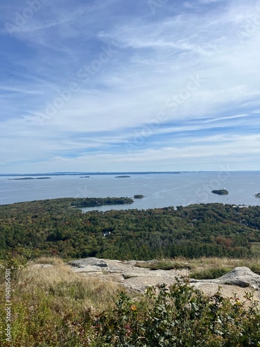 Coastal hiking with an ocean view
