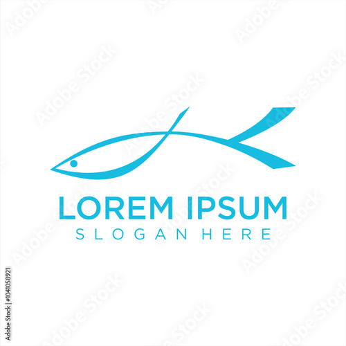 Fish logo gradient colorful design illustrations