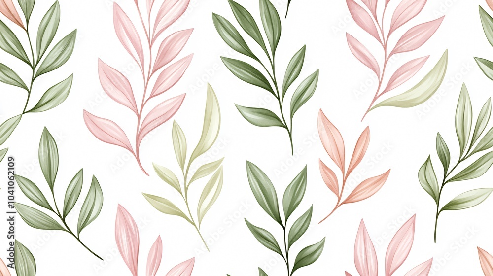 Elegant Botanical Leaf Pattern for Modern Home Decor and Design Inspiration